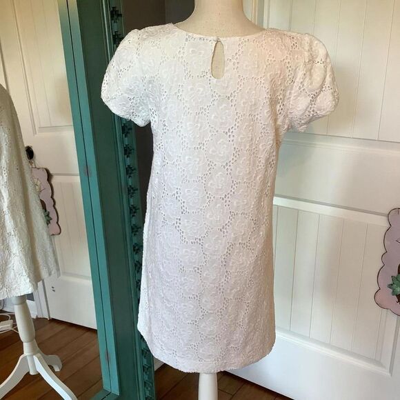Tommy Hilfiger Charming White Floral Lace Dress - Picture 5 of 8
